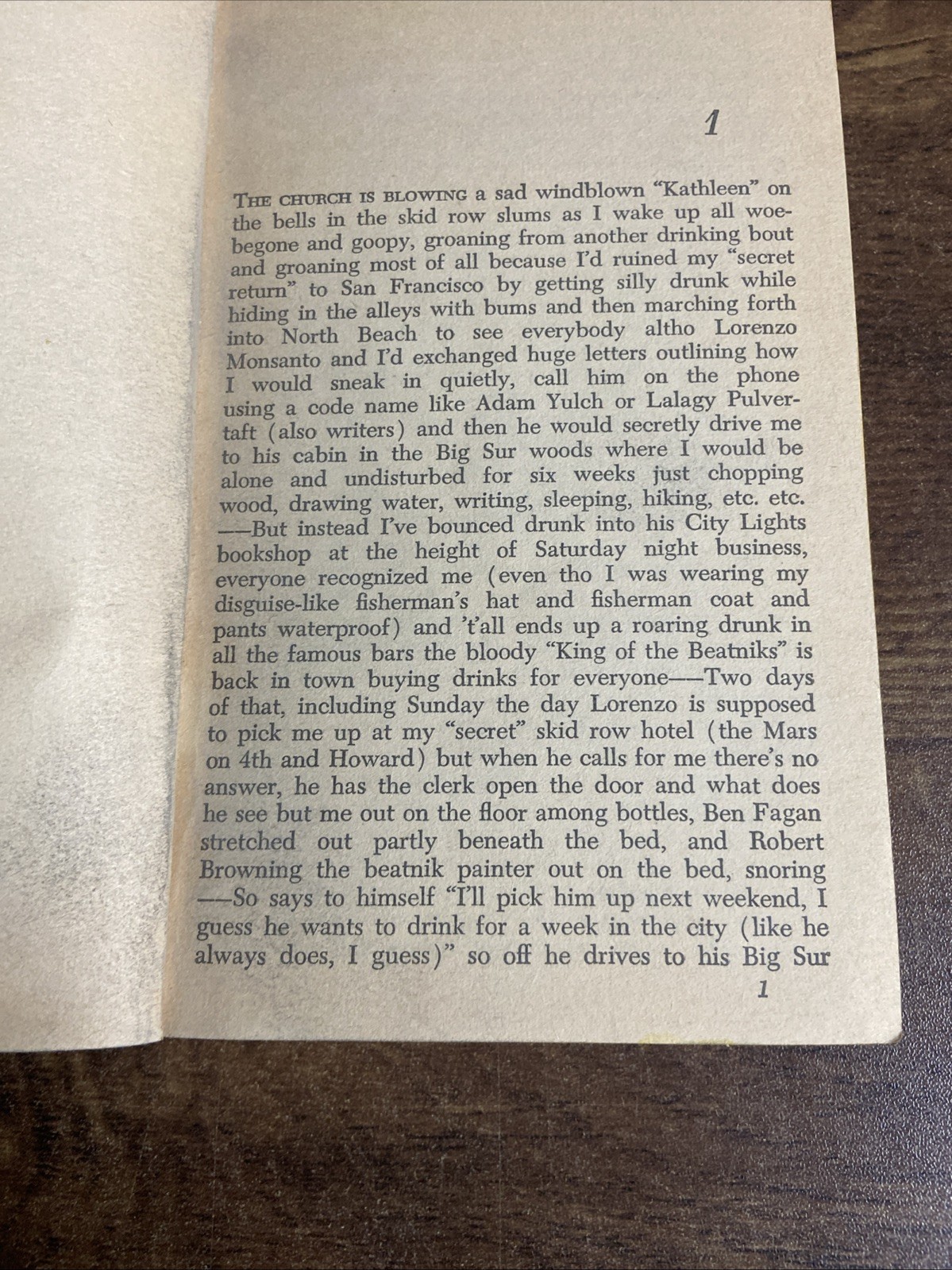 1963 – Jack Kerouac ‚Big Sur‘ paperback PB 1st Bantam Books Printing