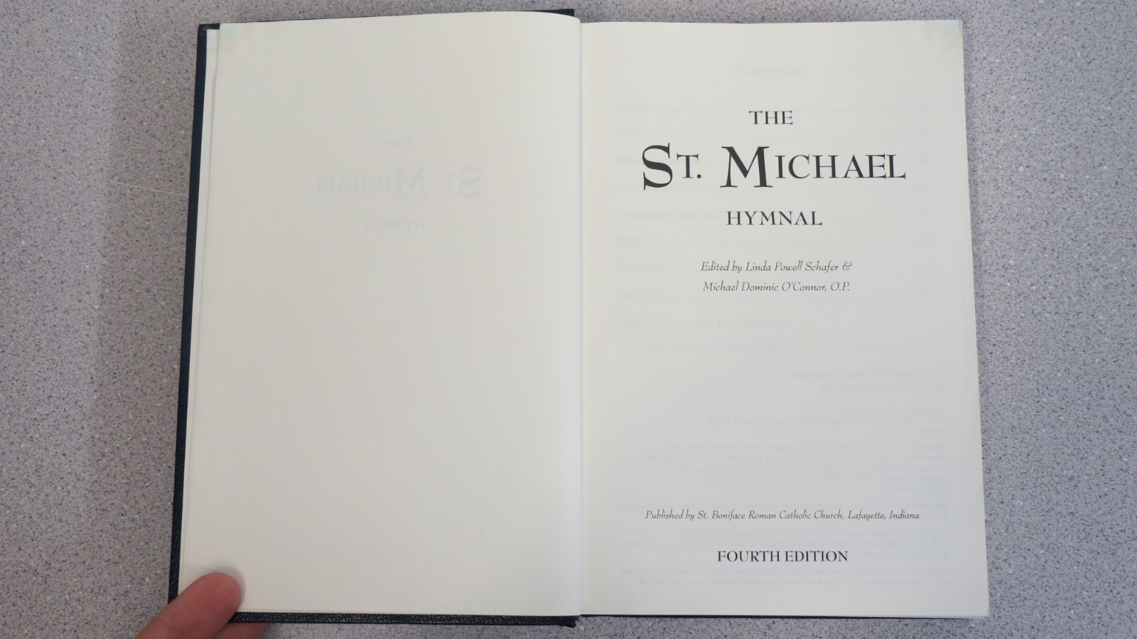 St. Michael Hymnal – Fourth Edition 2011 – Schafer, Roman Catholic Church