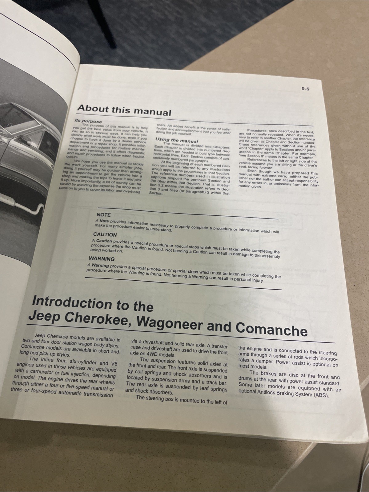 Jeep Cherokee, Wagoneer, Comanche, 1984-2001 Haynes Repair Manual