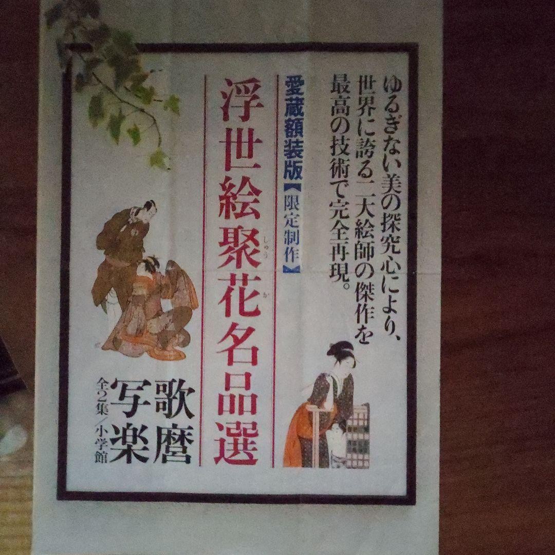 Utamaro Sharaku Masterpiece Set of 2 Prints 14.2×10.3in Echizen Washi Yomiuri Pu