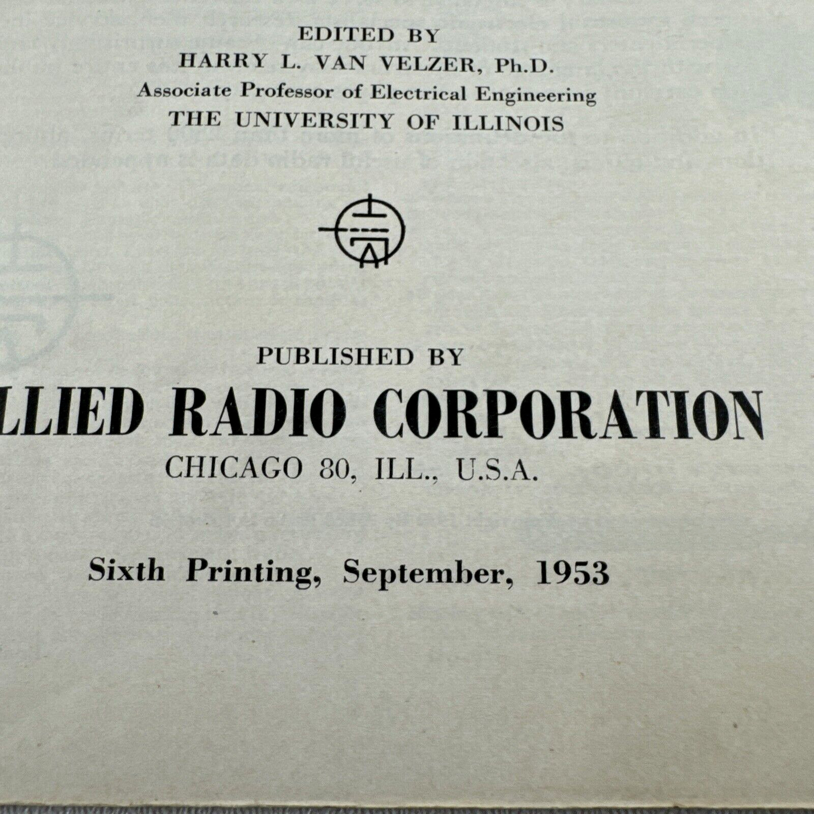Vtg 1953 Dictionary Of Electronic Terms Published By Allied Radio Shack Read
