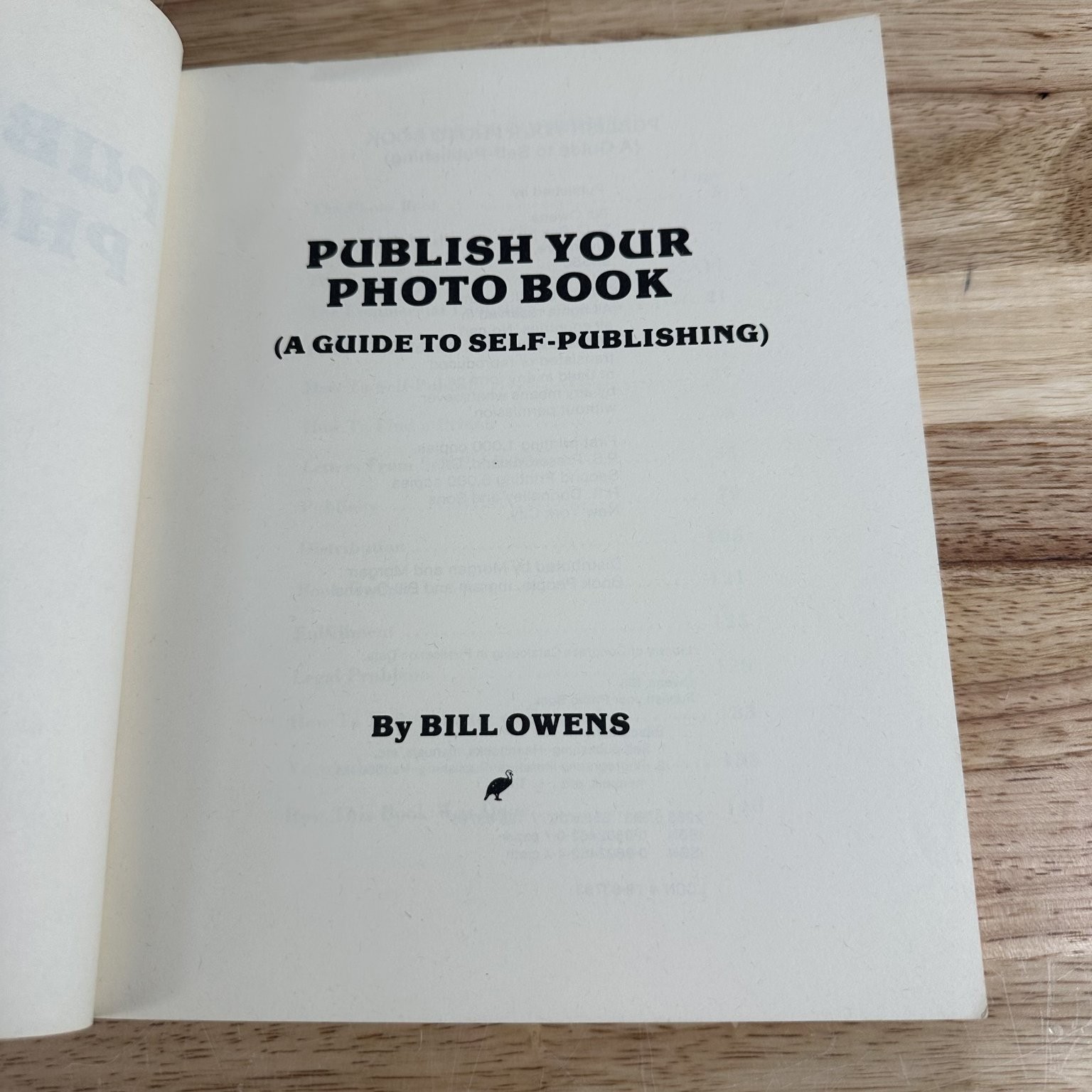 Publish Your Photo Book Bill Owens 1979 Self-Publishing Photography Guide P.S