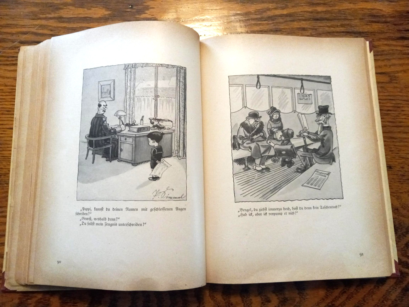 Paul Simmel Cartoon Book in German 1930’s 174 pages