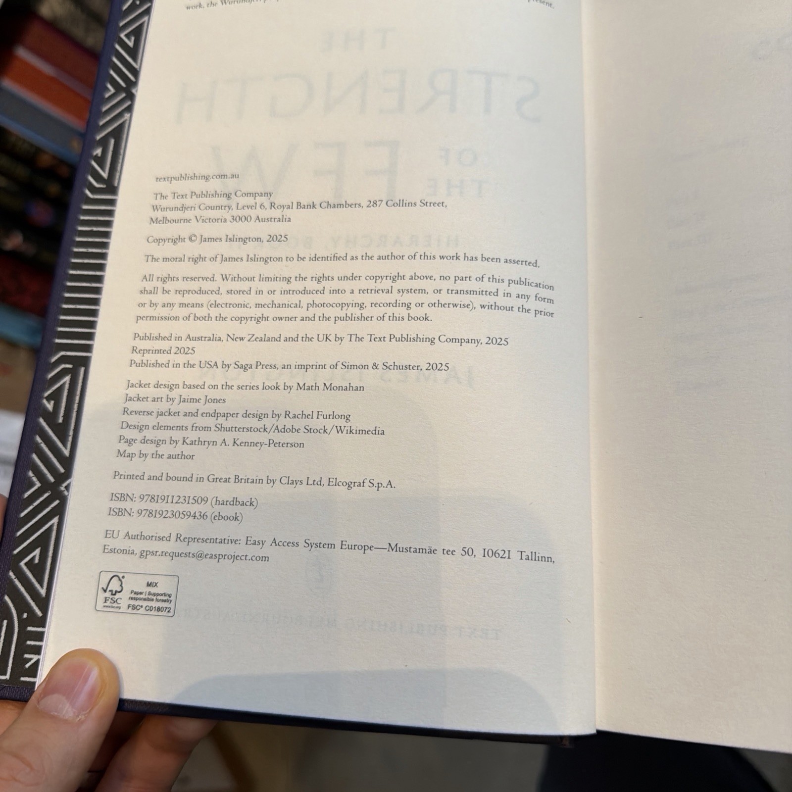 SIGNED Broken Binding The Strength of the Few Deluxe Hardcover James Islington