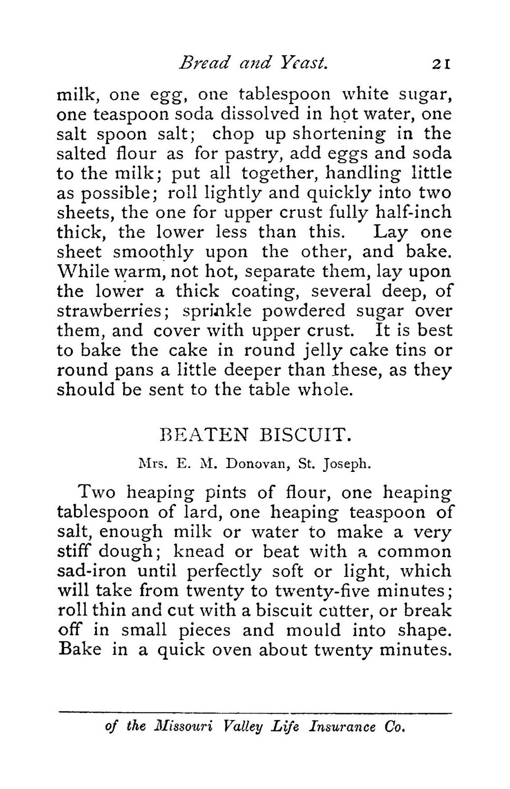 1874 The Kansas Home Vintage Cook Book 288 Pages