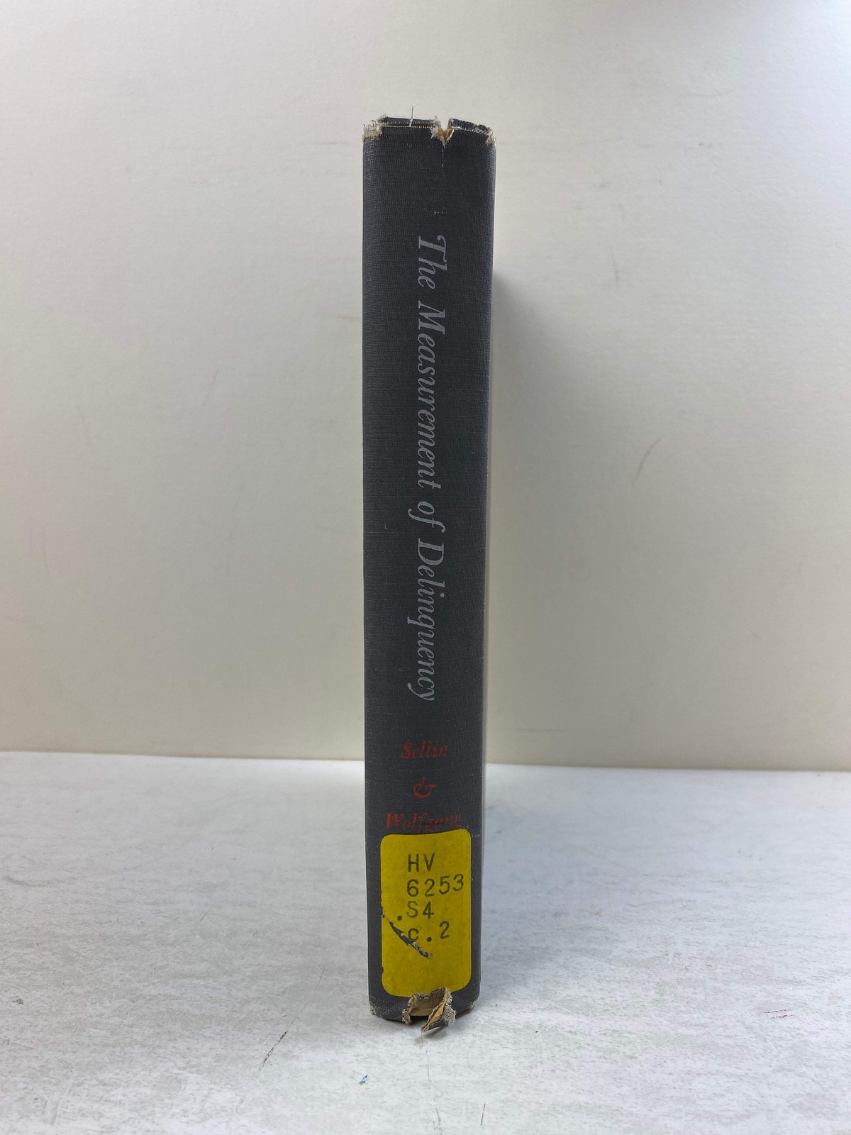 The Measurement of Delinquency by Sellin/Wolfgang Ex-library 1964 HC