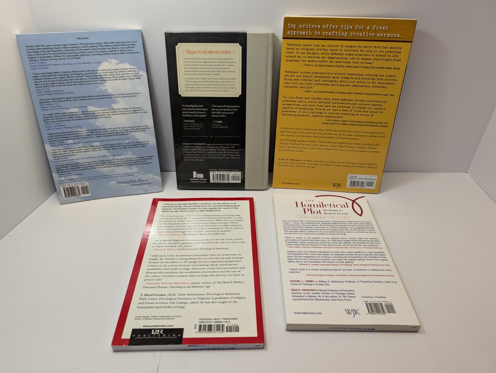 Books On Preaching Religious Teachings Books Sermons- Lowry, Gordon, Webb Etc