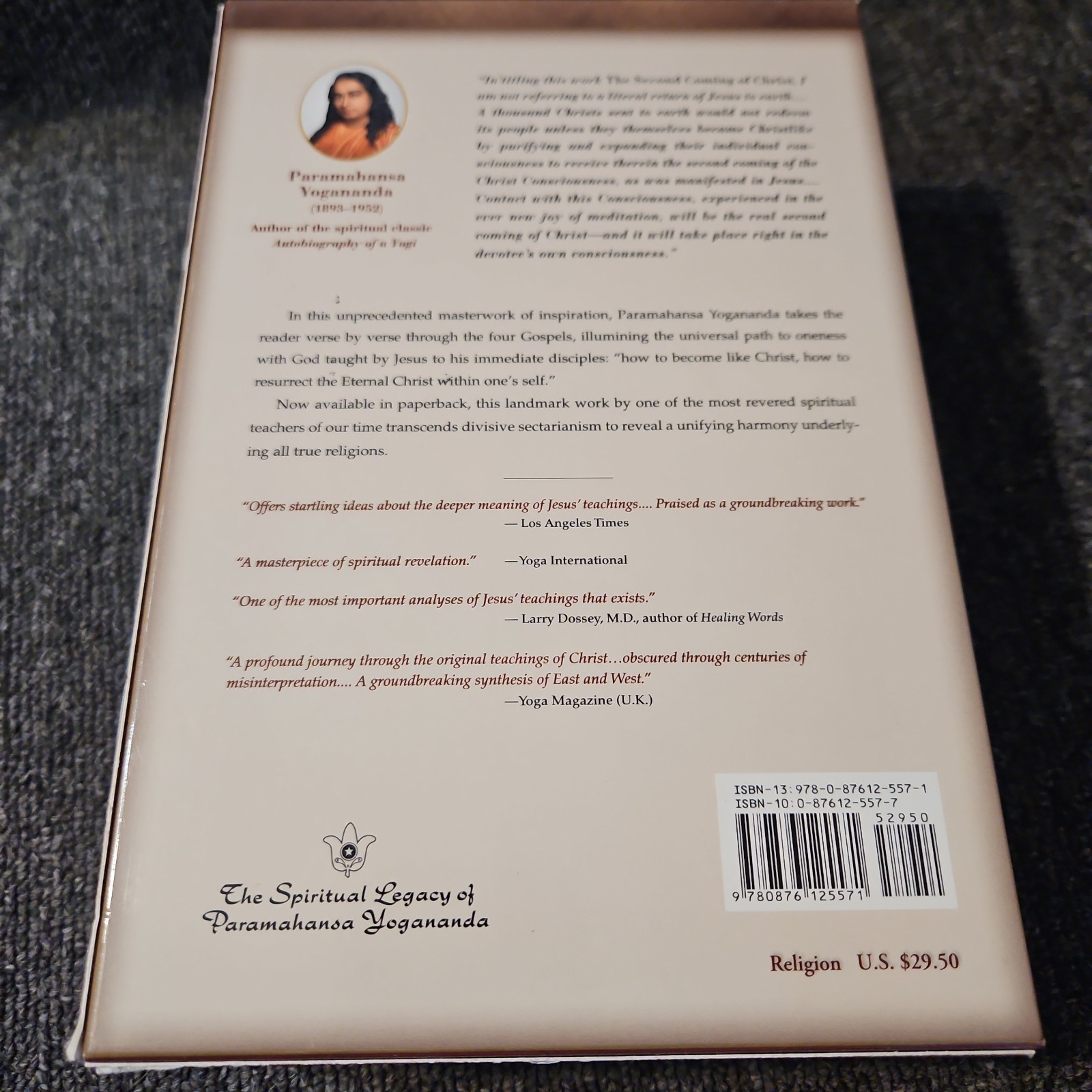 The Second Coming Of Christ Volume I & II Resurrection by Yogananda Paramahansa