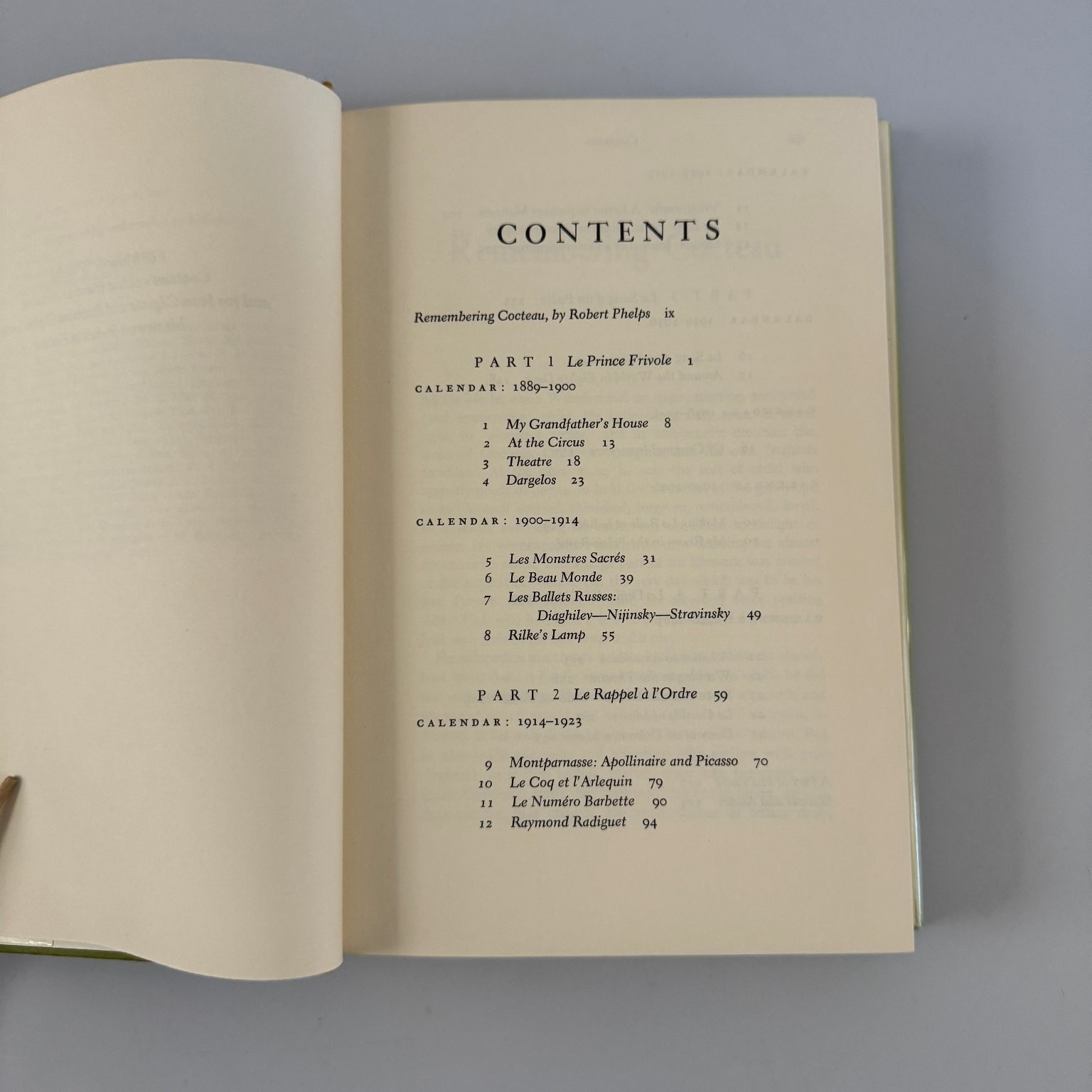 Professional Secrets Jean Cocteau 1970 First Printing Farrar Straus Giroux