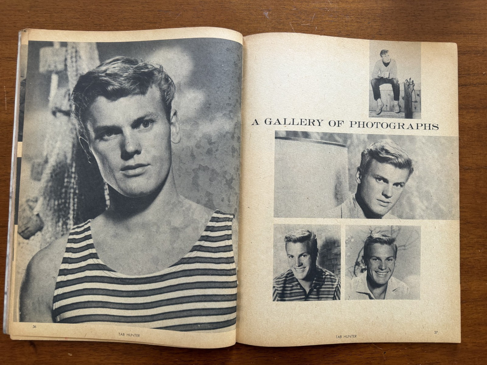 TAB HUNTER 1957 Biography Natalie Wood Photo Magazine Vintage Movie TV Stars