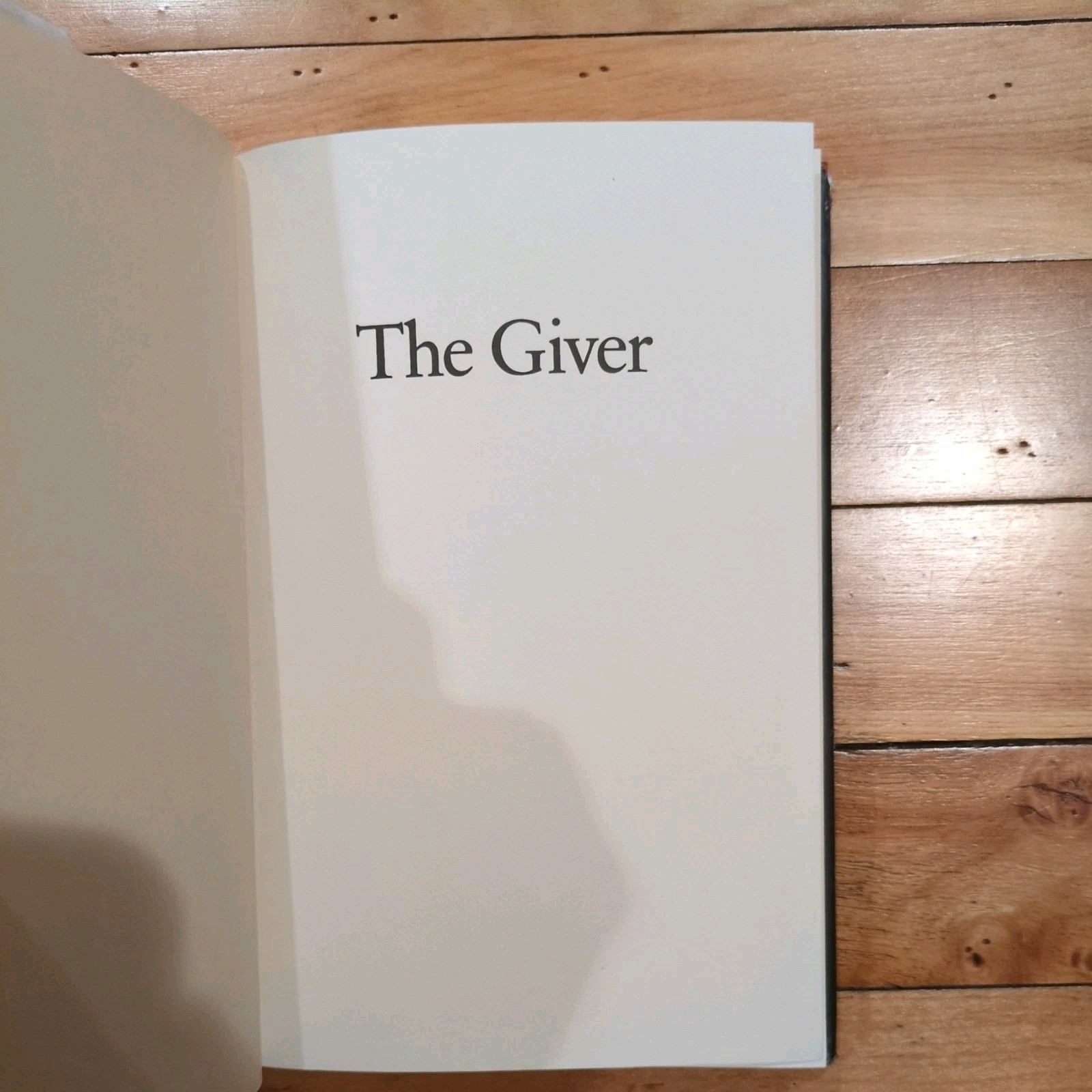 SIGNED The Giver by Lois Lowry Signed and Dated~ Hardcover/Dj 19th printing