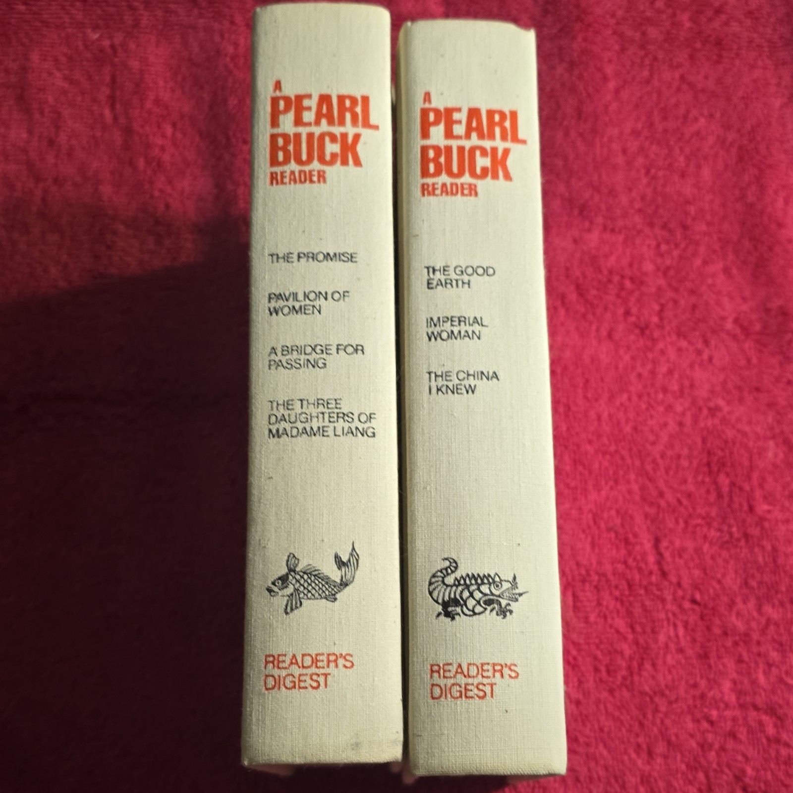 Reader’s Digest A Pearl Buck Reader Vol 1 & 2 Hardcover Illustrated Selznick