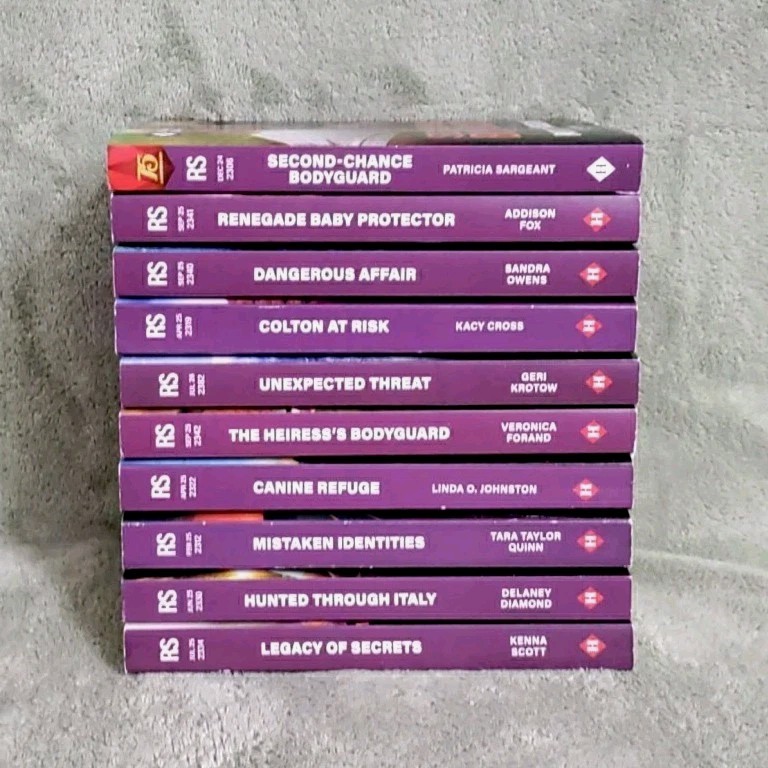 Lot of 10 Harlequin Romantic Suspense Intrigue Books PB Bodyguard Mystery AC-7