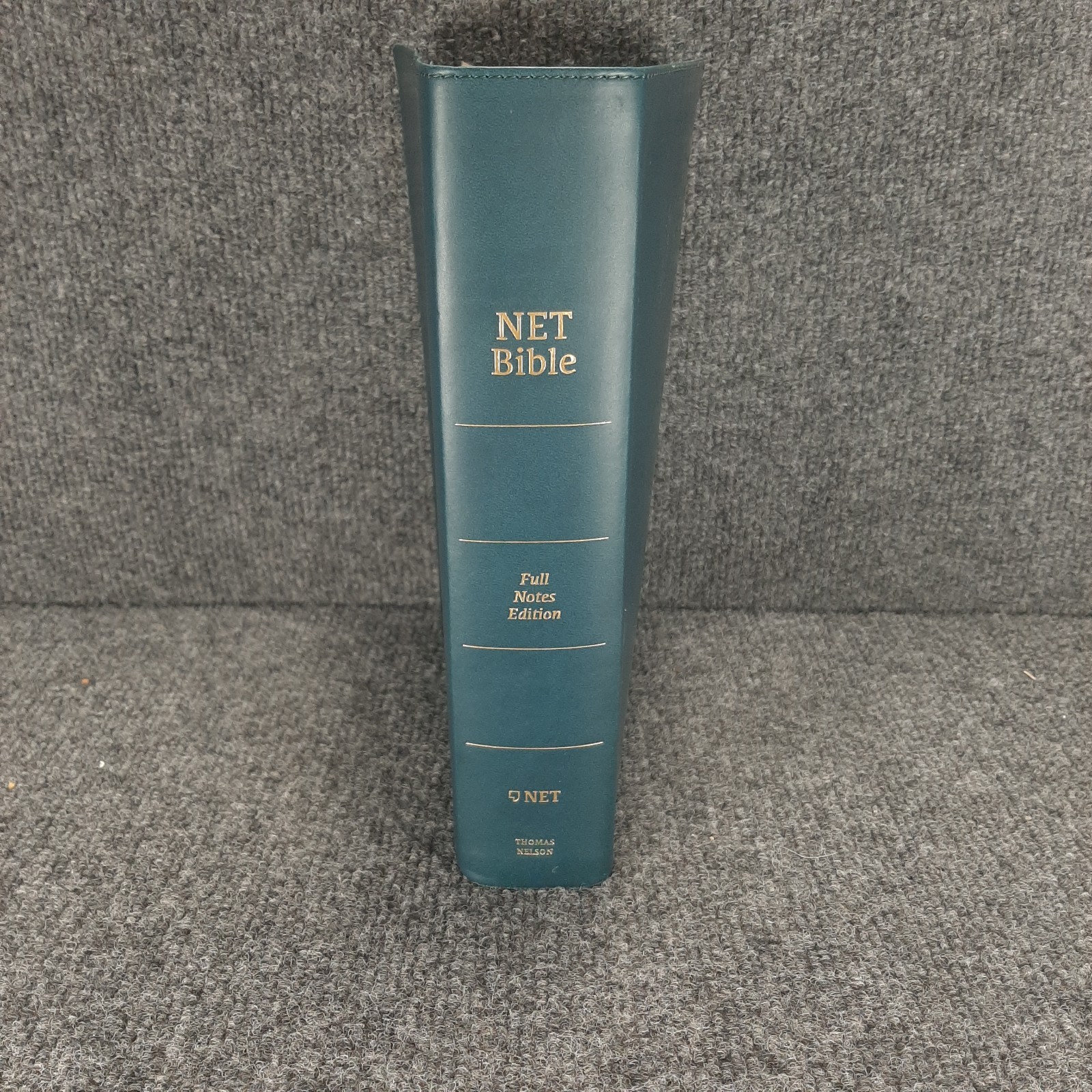NET Bible Full-Notes Edition Leathersoft Teal New English Nice