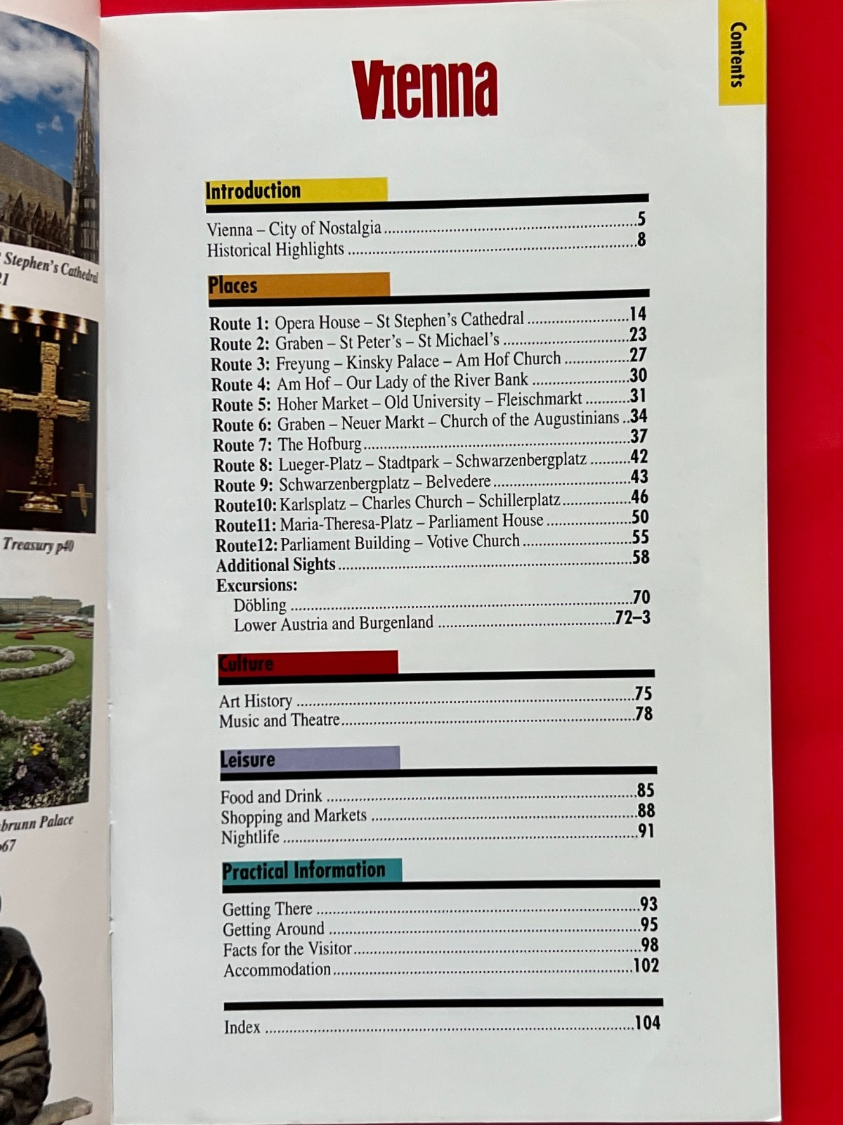 VIENNA ~ Insight Compact Guides ~ Tour Guide ~ 1995 ~ 104 pages