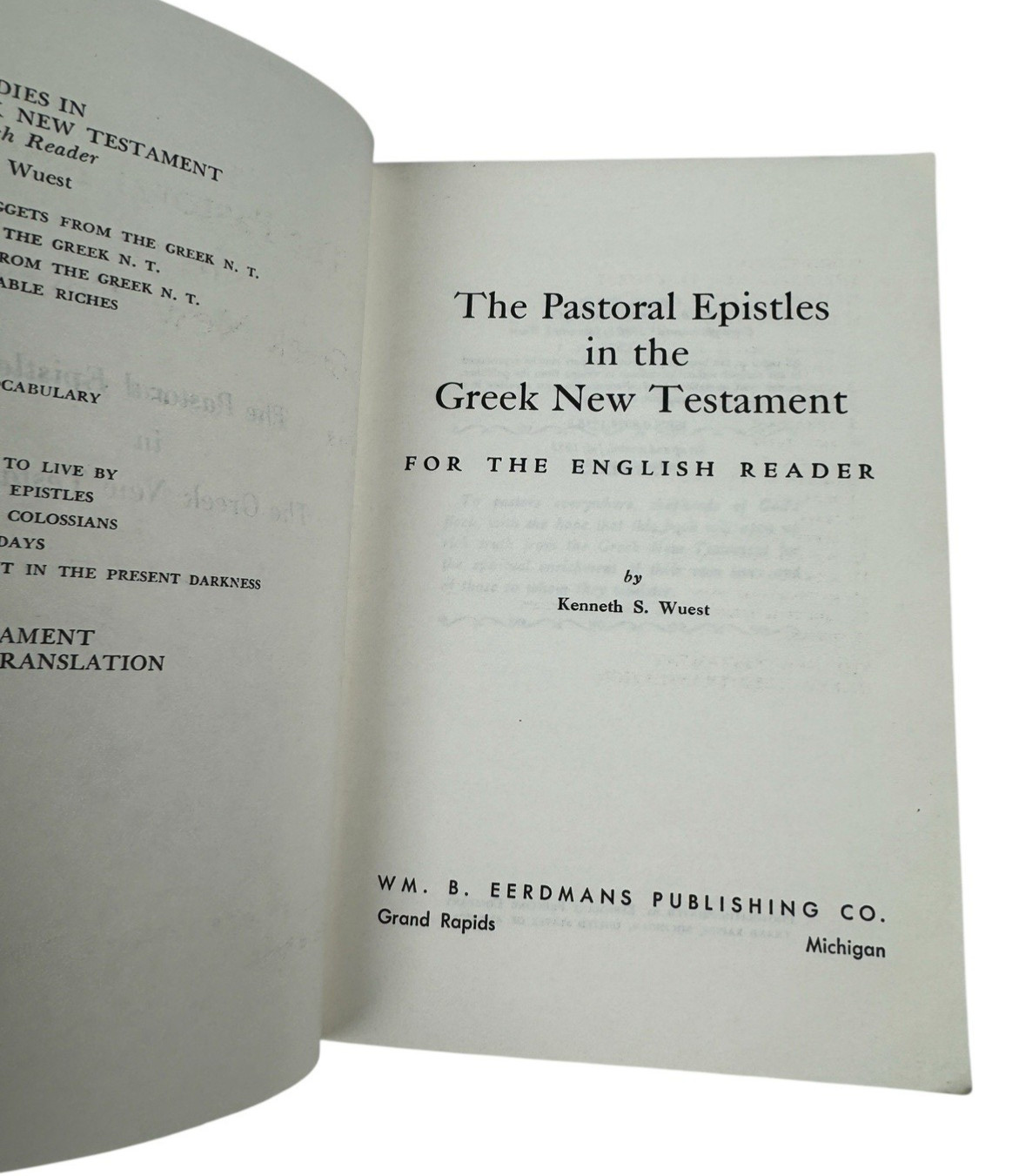 Wuest’s Word Studies Greek New Testament For English Readers Lot Of 7