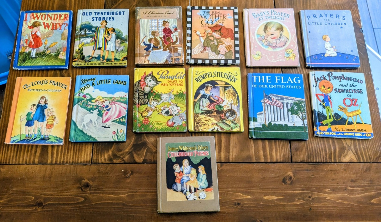 Vintage Illustrated Children’s Hardcover Book Lot 1930’s