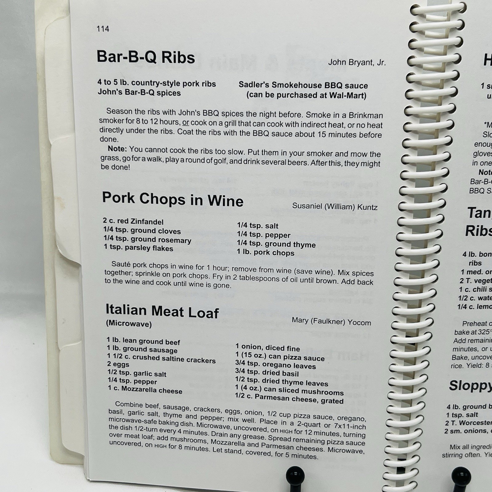 Fuller Family Recipe Collection III Cookbook 2003 Spiral Bound 180 Pages