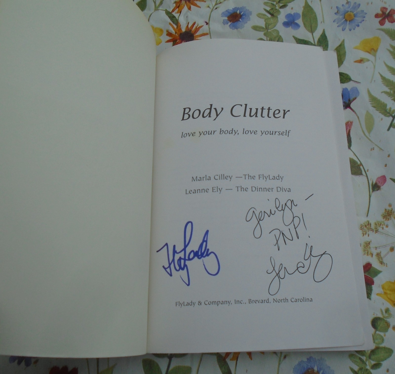 Body Clutter By Marla Cilley and Leanne Ely SIGNED Paperback