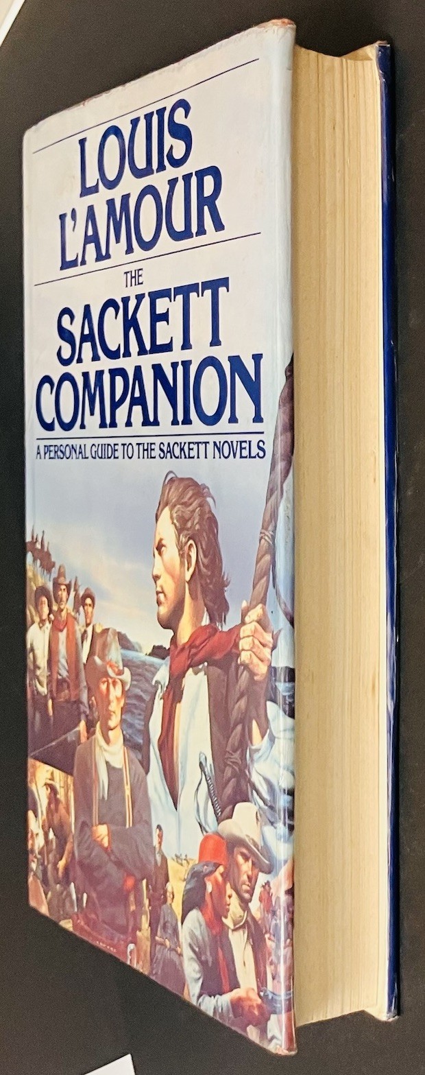 Louis L’Amour The Sackett Companion HC DJ 1988 1st Print Bantam Vintage Western