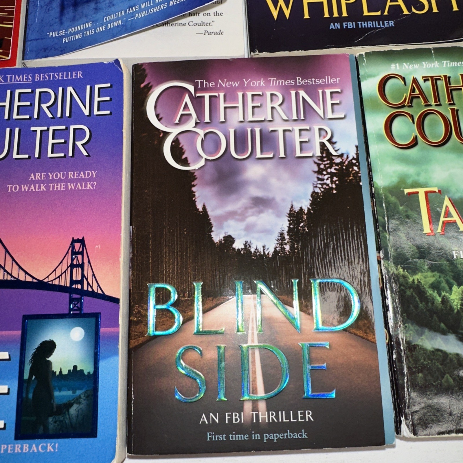 LOT OF 9 CATHERINE COULTER SUSPENSE NOVELS 8 in the FBI Thriller Series+1 Other