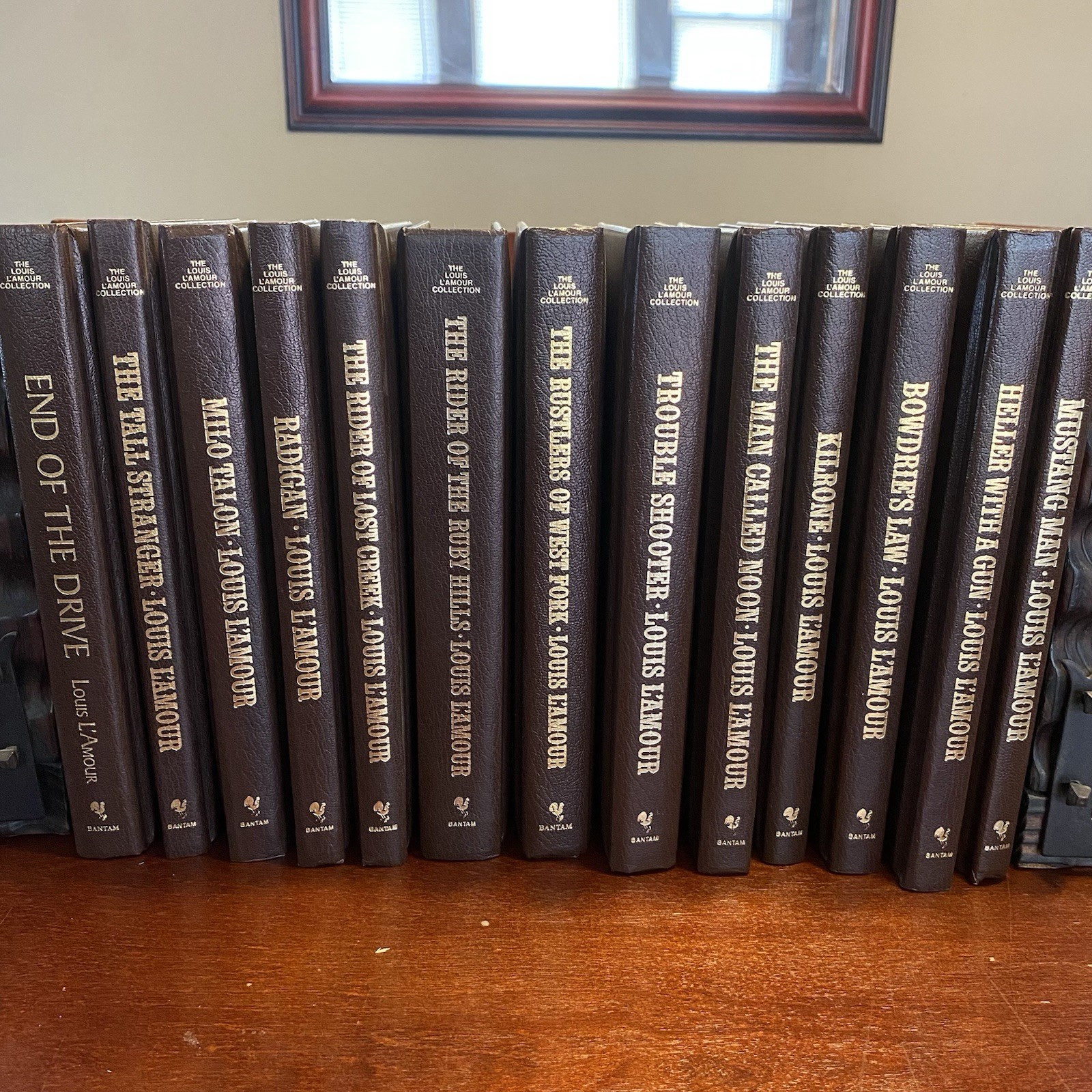 Louis L’Amour Collection 13 Bantam Leatherette HC Western Adventure Lot