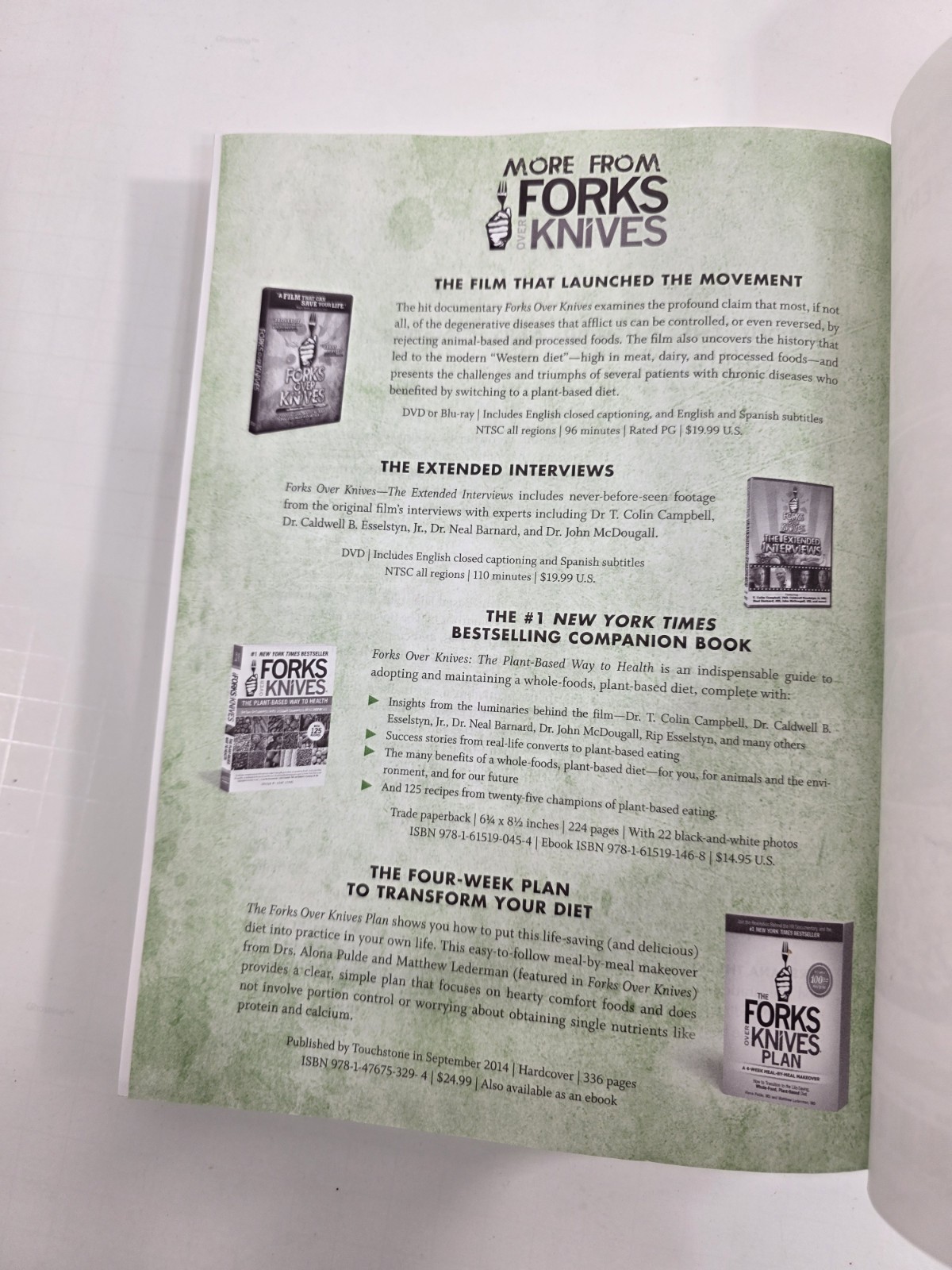 Forks Over Knives 300 Simple and Delicious Plant-Based Recipes Del Sroufe 2012