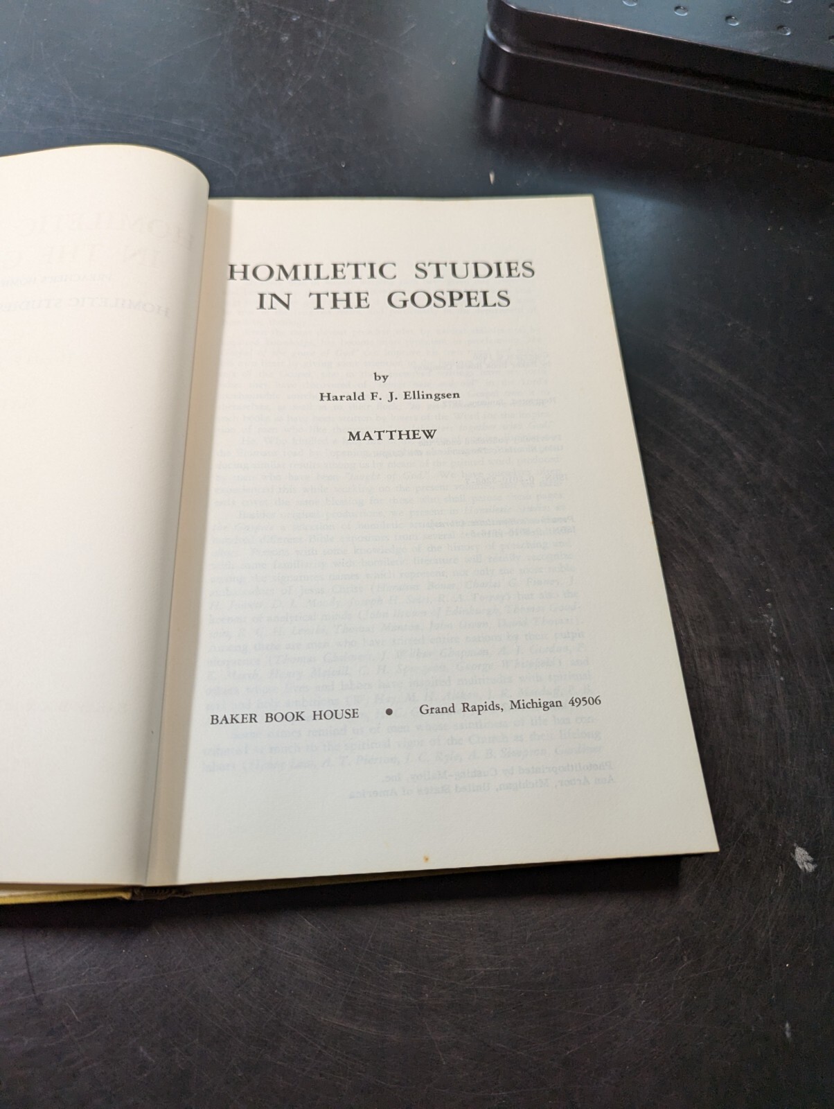 Homiletic Studies in the Gospel 3 Volume Set by Elllingsen Baker Book House