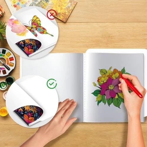 Adult Coloring Books Set:3 Coloring Books for Adults Animal Flowers & Other Them