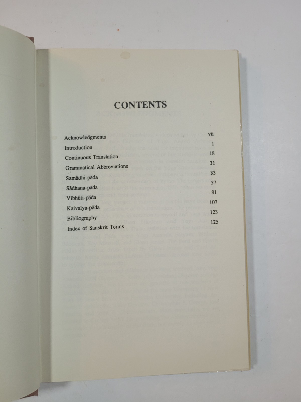 YOGA SUTRAS OF PATANJALI: AN ANALYSIS OF THE SANSKRIT – 1990 – HC/DJ – GOOD+
