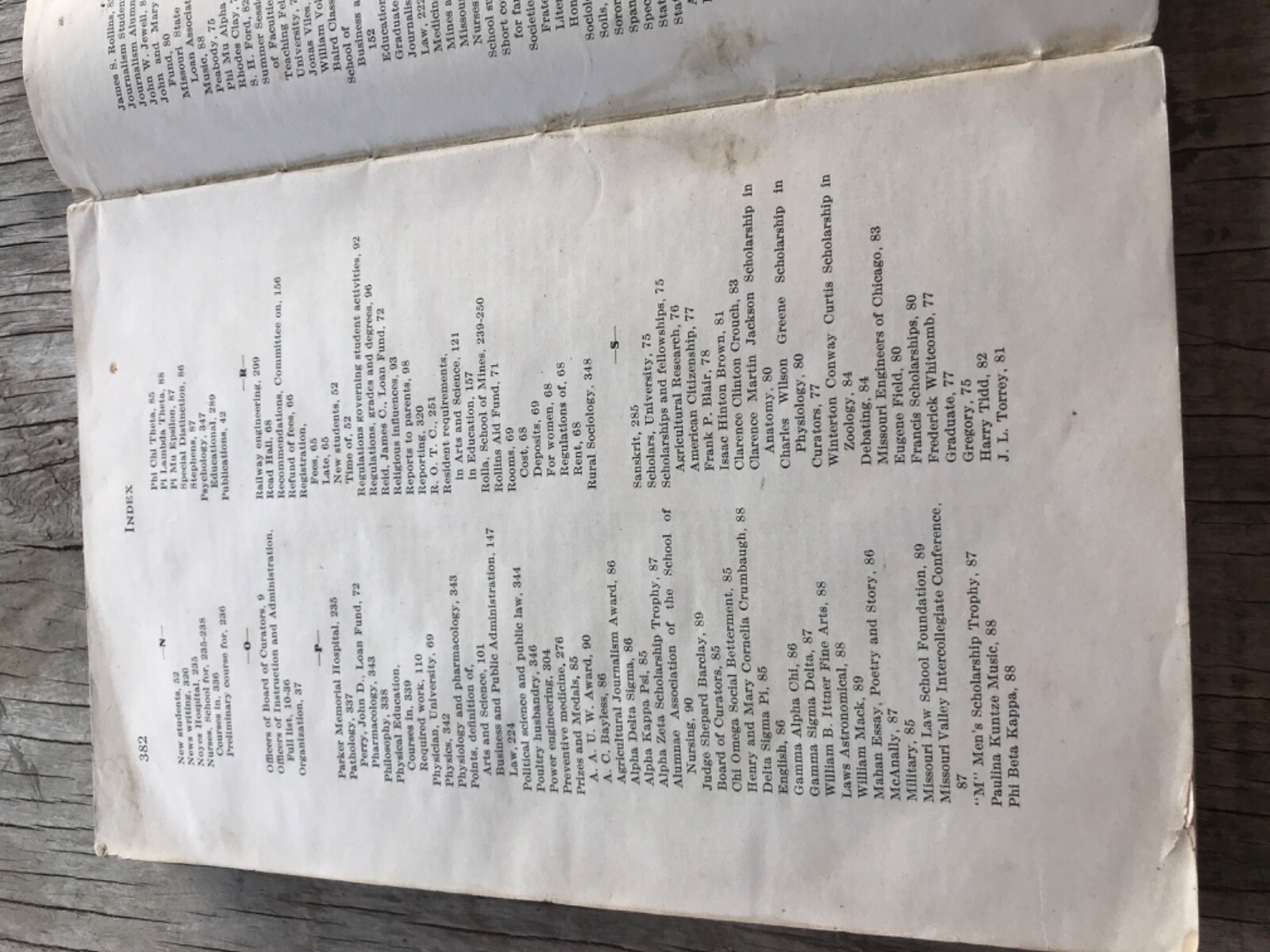 1935-1936 The University of Missouri Bulletin Catalog Columbia MO 383 Pages book