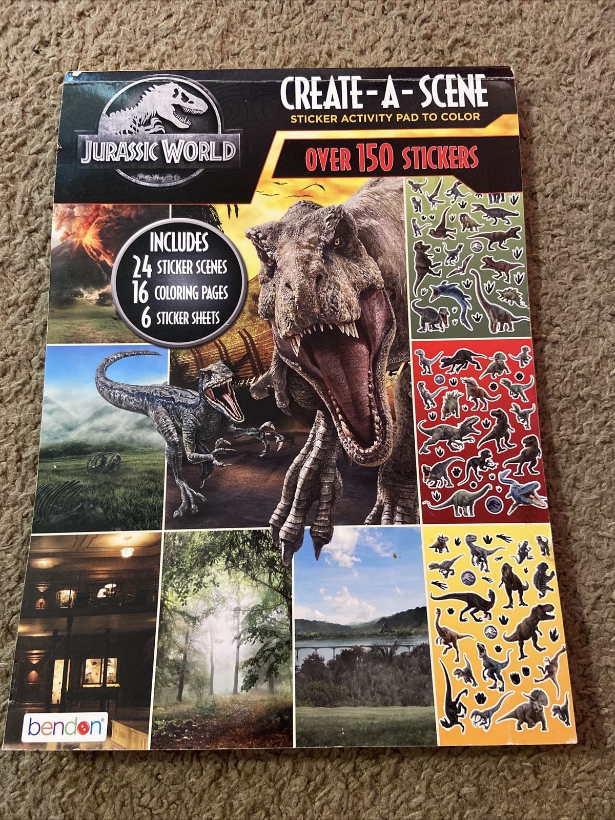 Jurassic World Create-a-Scene Sticker Activity Pad
