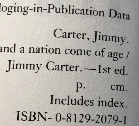 Jimmy Carter SIGNED! Hardcover Book “Turning Point”First Edition
