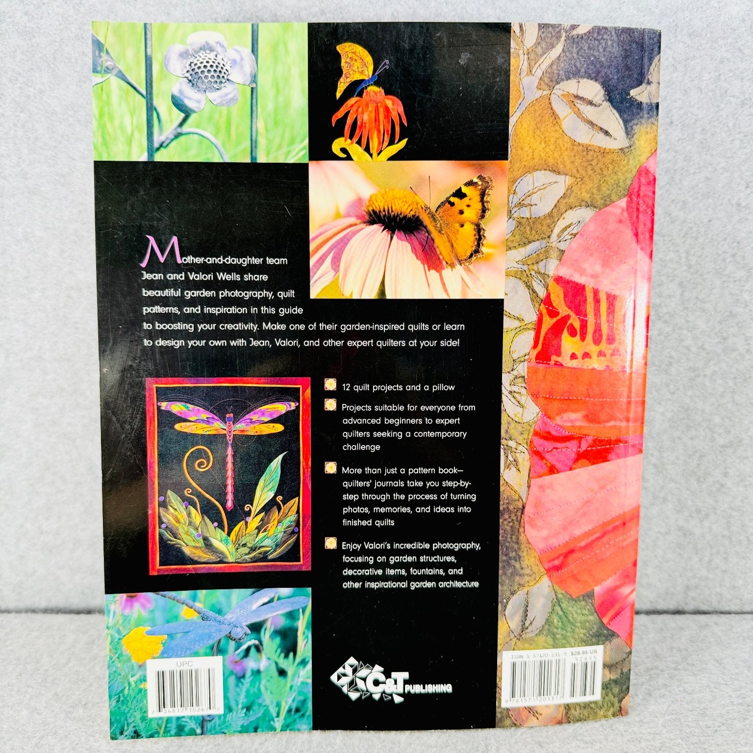 Garden-Inspired Quilts Jean & Valori Wells 2002 First Printing Quilting Crafts