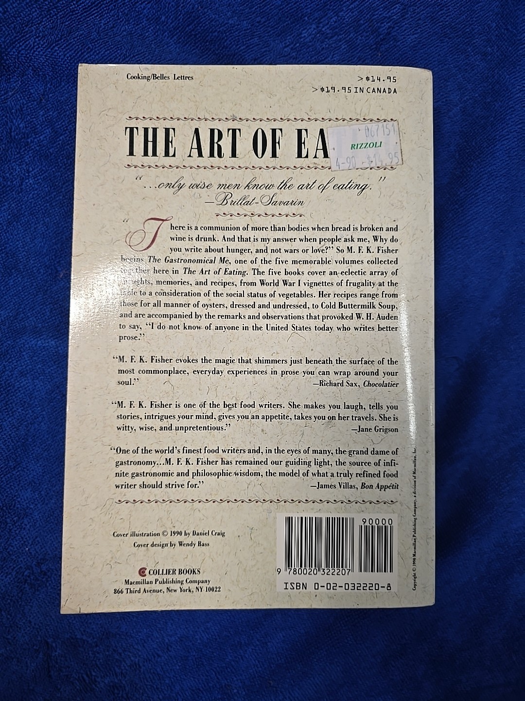 Art of Eating by M. F. K. Fisher (1990, Trade Paperback)