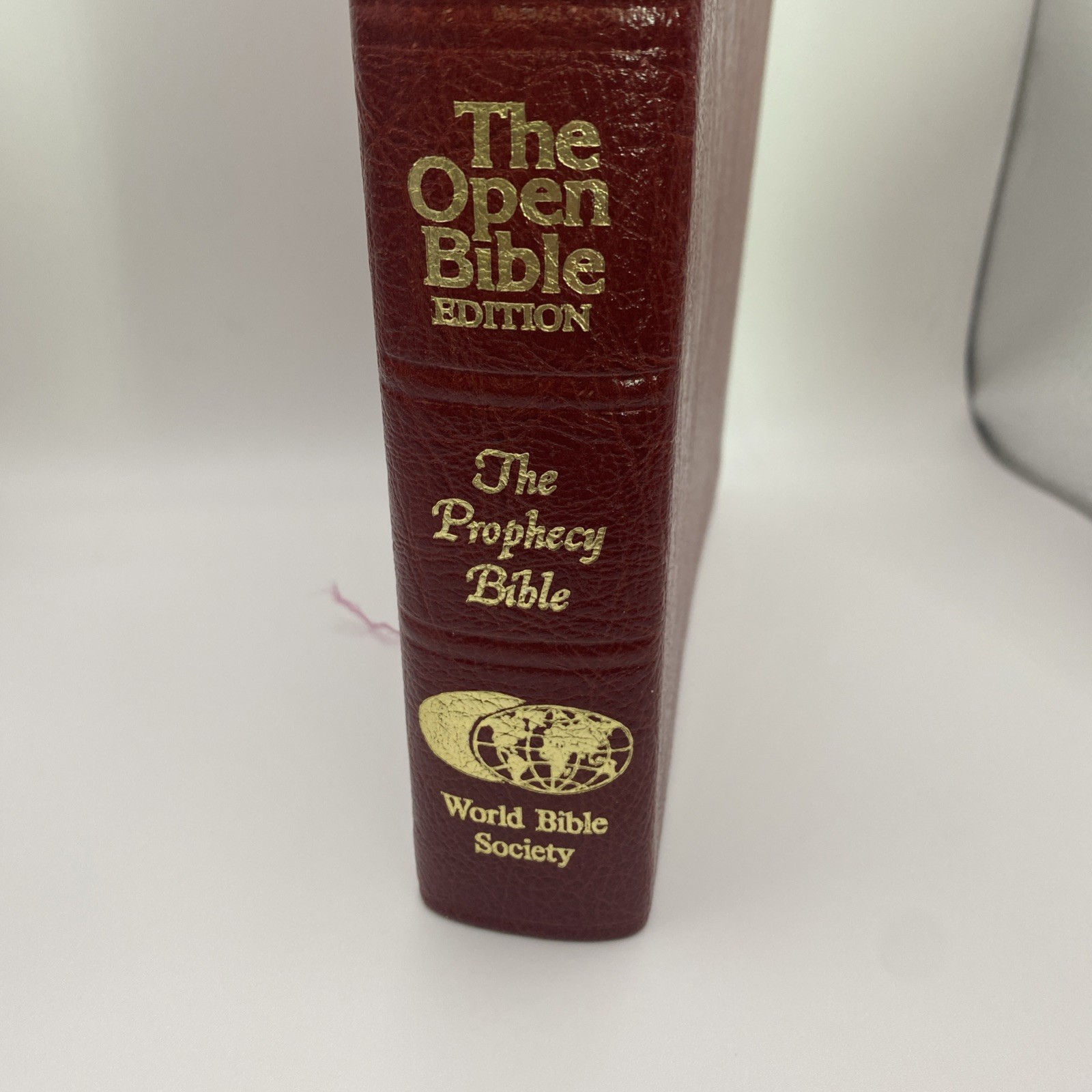 The Open Bible Edition KJV With Prophecy, Red Letter, World Bible Society, EUC!
