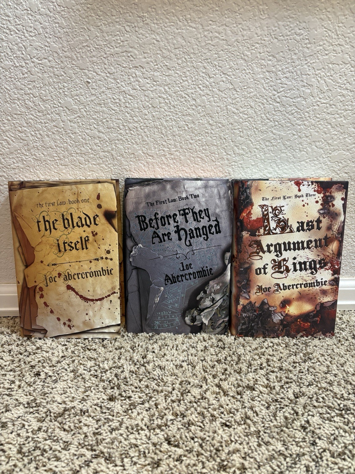The First Law Trilogy By Joe Abercrombie Broken Binding Signed Numbered New