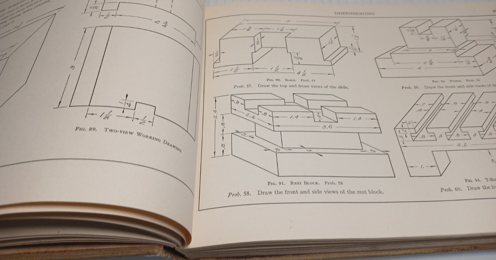 Applied Mechanical Drawing by Paull and SGRO 1942 Vintage Hardcover (Acceptable)