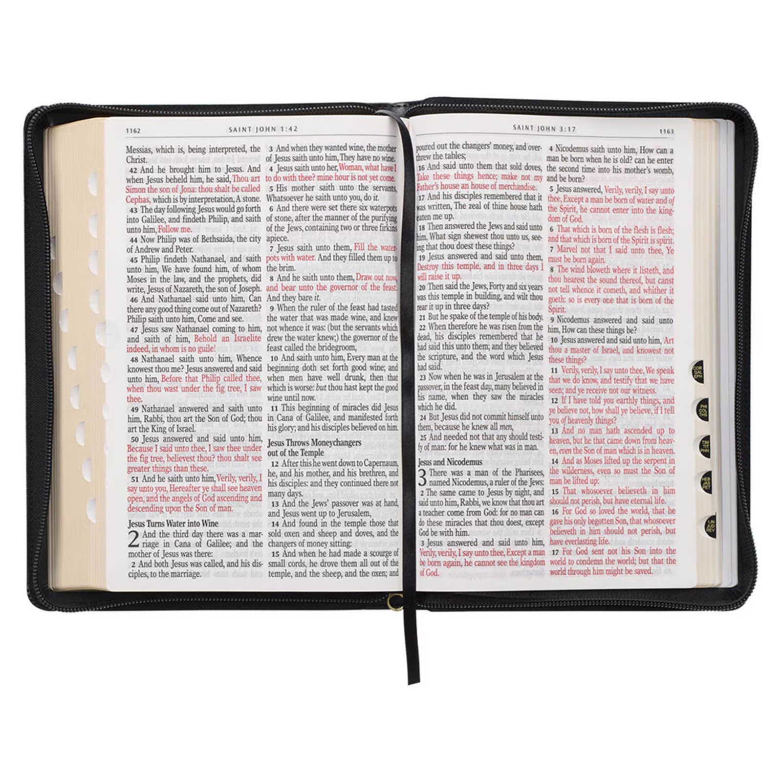 KJV Giant Print Bible Black with Zipper Faux Leather BRAND NEW in Shrink Wrap!!!