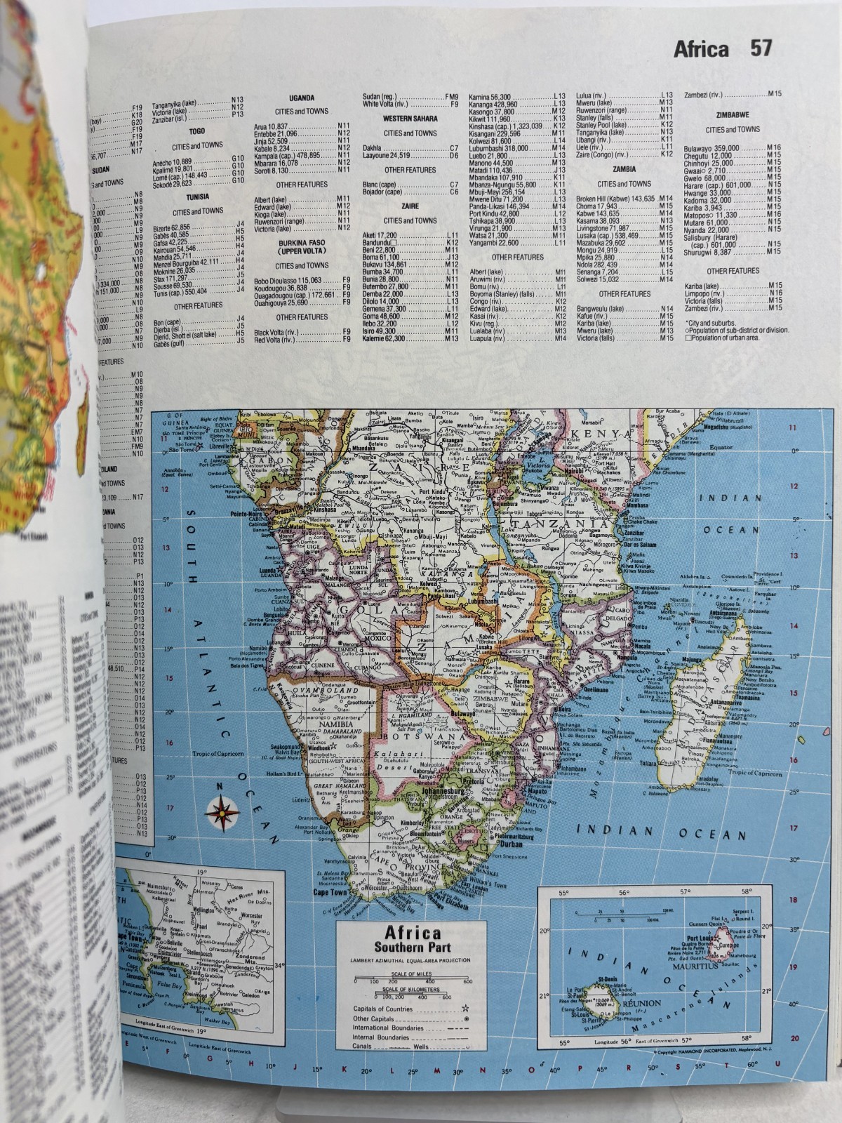 Funk And Wagnalls Hammond World Atlas Hardback Book Map