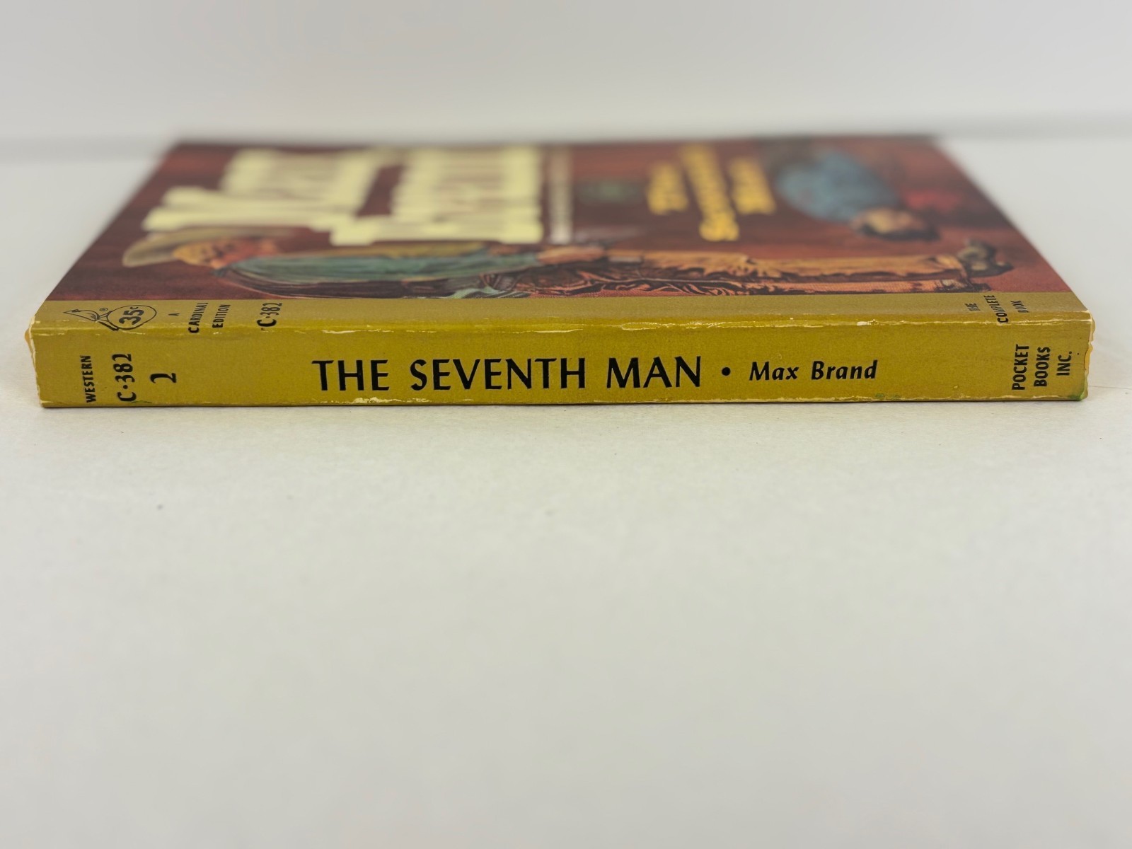 The Seventh Man by Max Brand – Cardinal Edition #C‑382 1st Printing Nov 1959 VG+