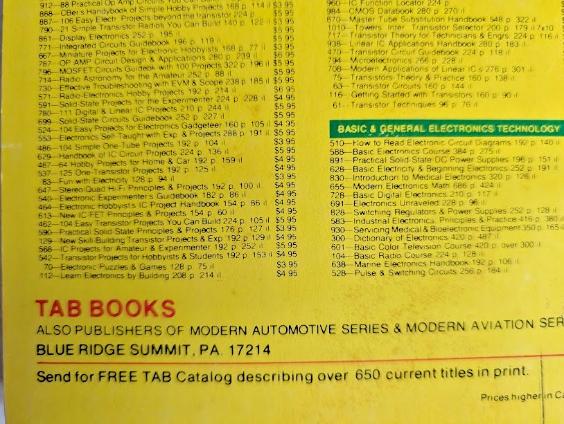 How to Read Electronic Circuit Diagrams Tab Books No. 510 1st ed. 1970 PB VGC+