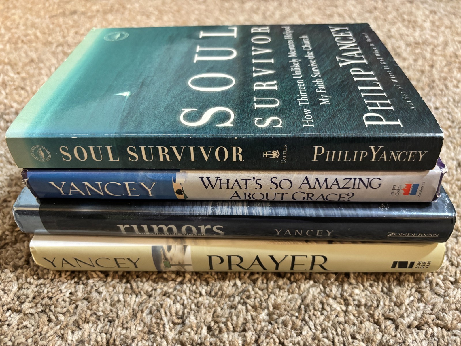 4 Philip Yancey Book Lot Christian Living Nonfiction Religion Faith Self-Help