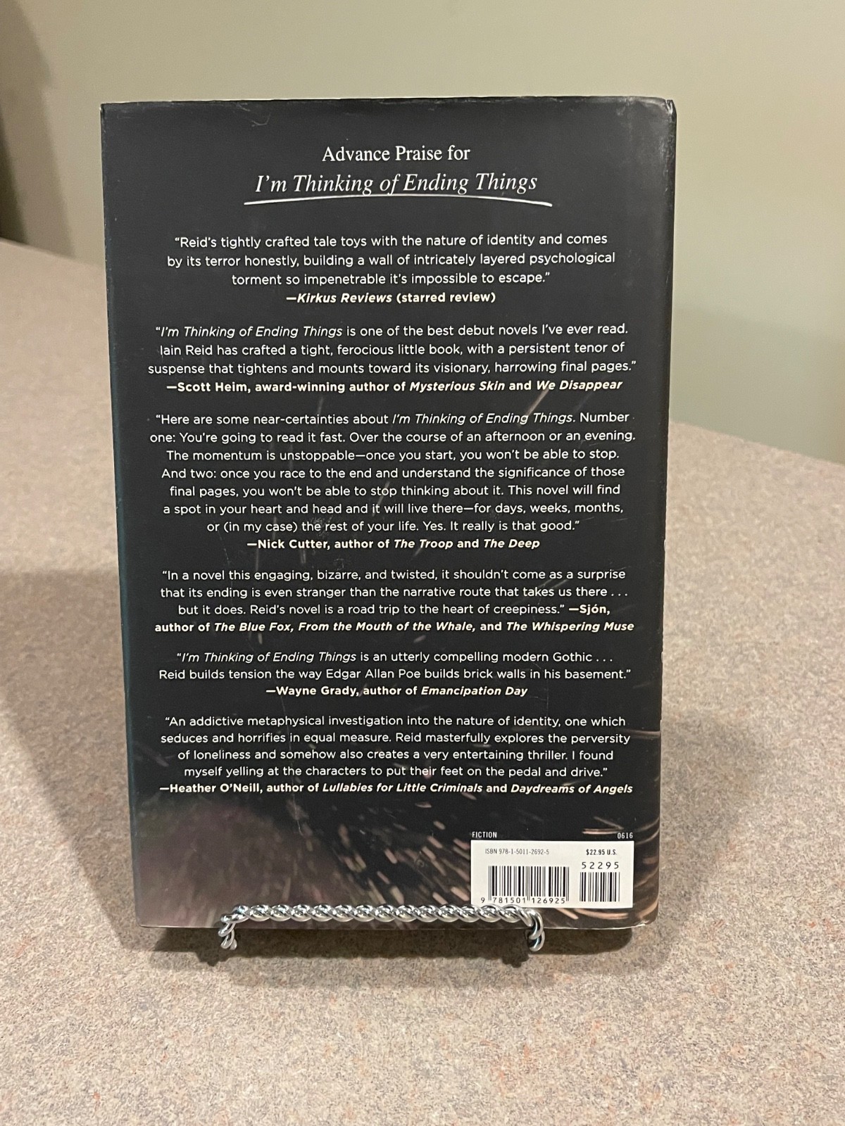 I’m Thinking of Ending Things by Iain Reid (First Edition 2nd Printing Hardcover