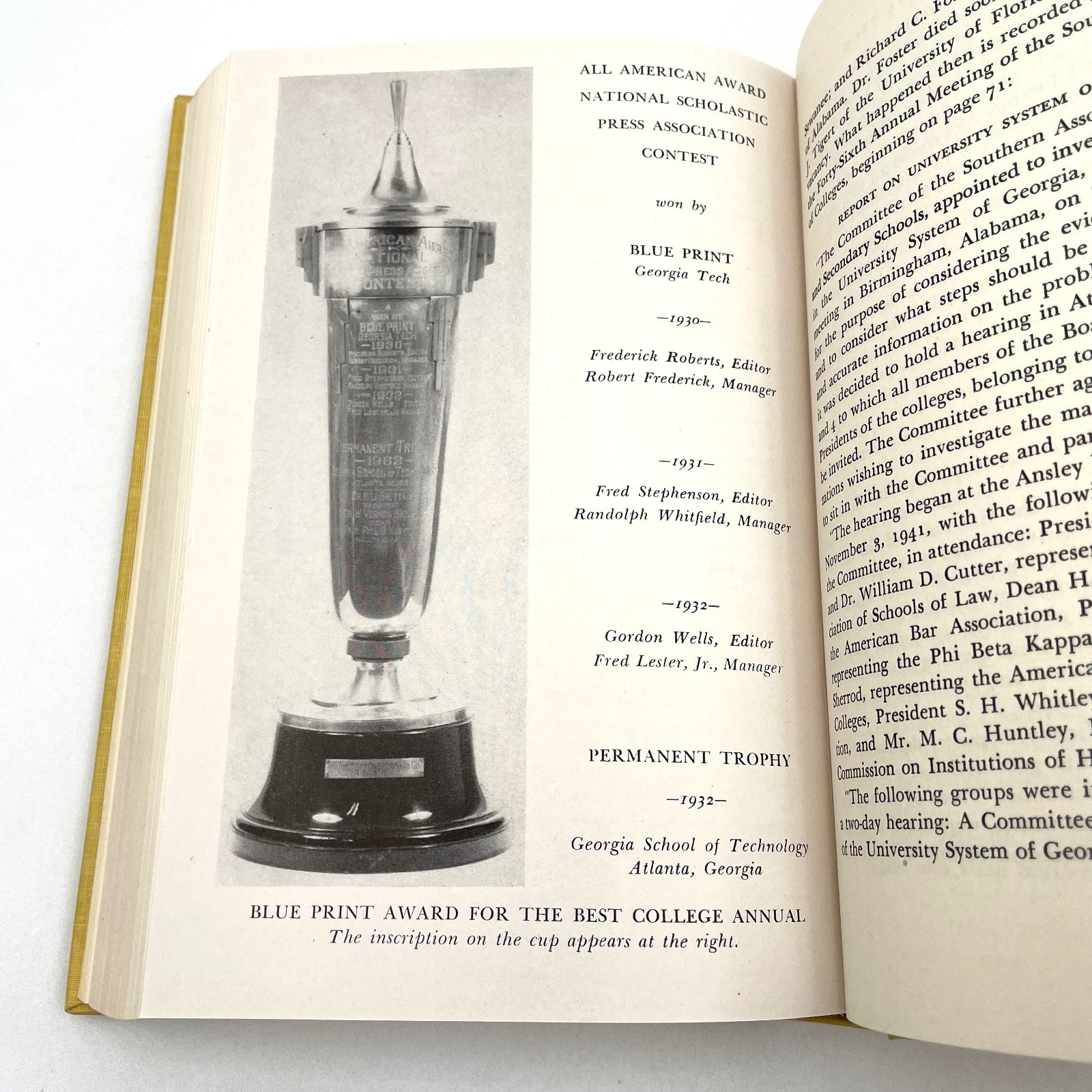 The Story of Georgia Tech 1948 M.L. Brittain First Edition Hardcover Dust Jacket