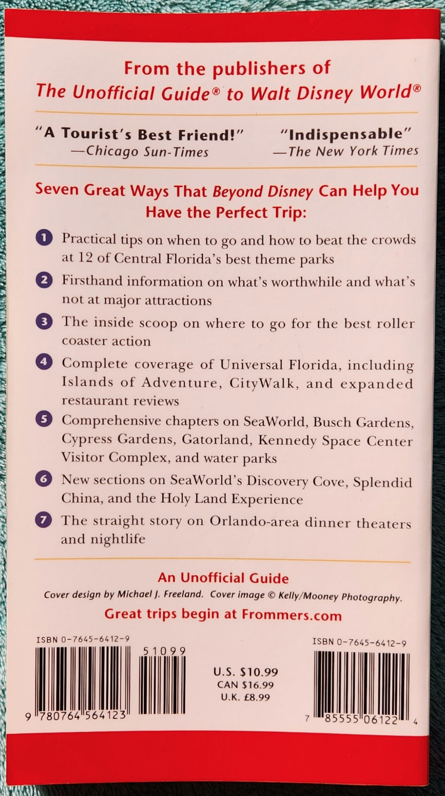 Beyond Disney The Unofficial Guide 2nd Edition 2001 Trade Paperback 232 Pages