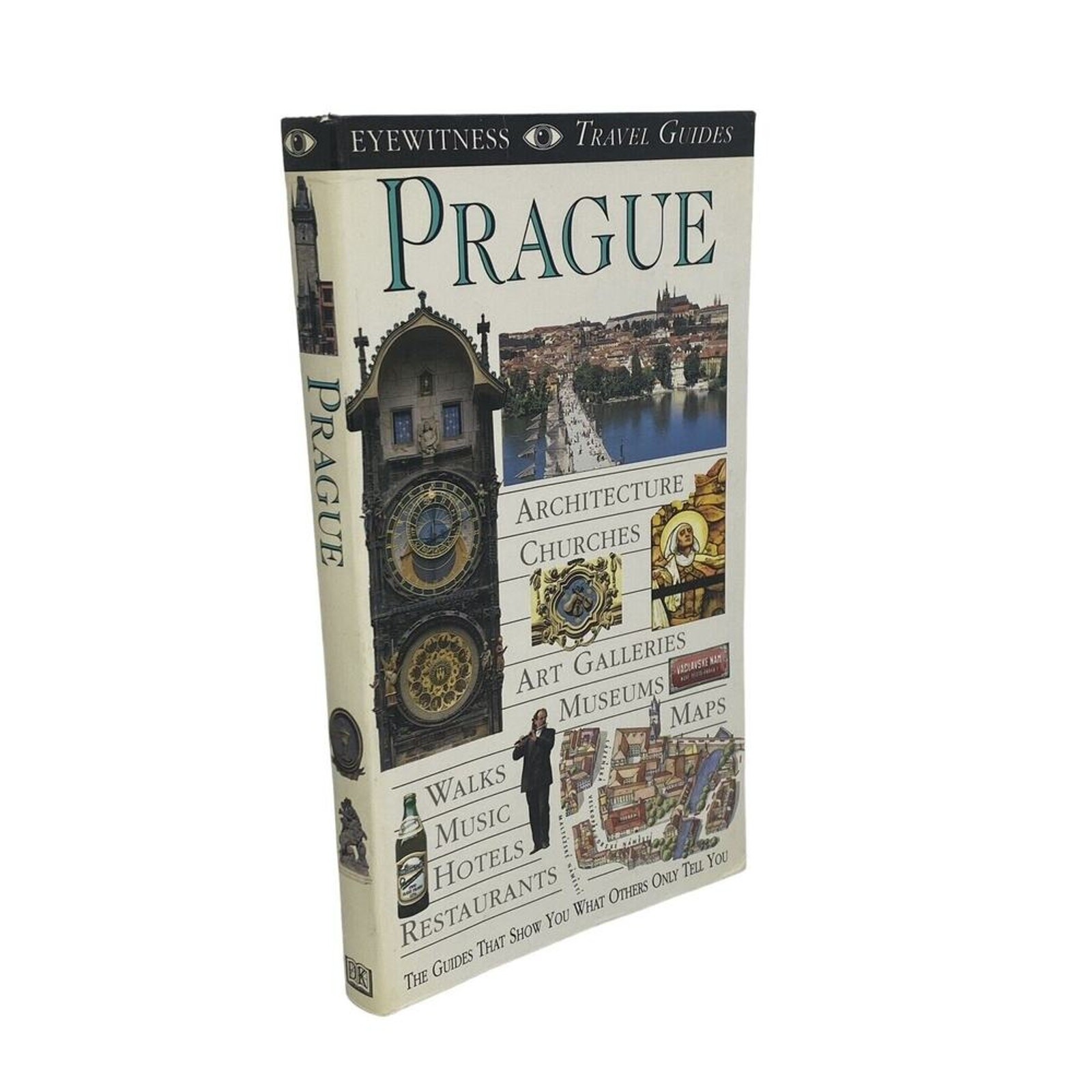 Prague: DK Eyewitness Travel Guides 1st American Ed. 1994 Maps Photos 264 Pages