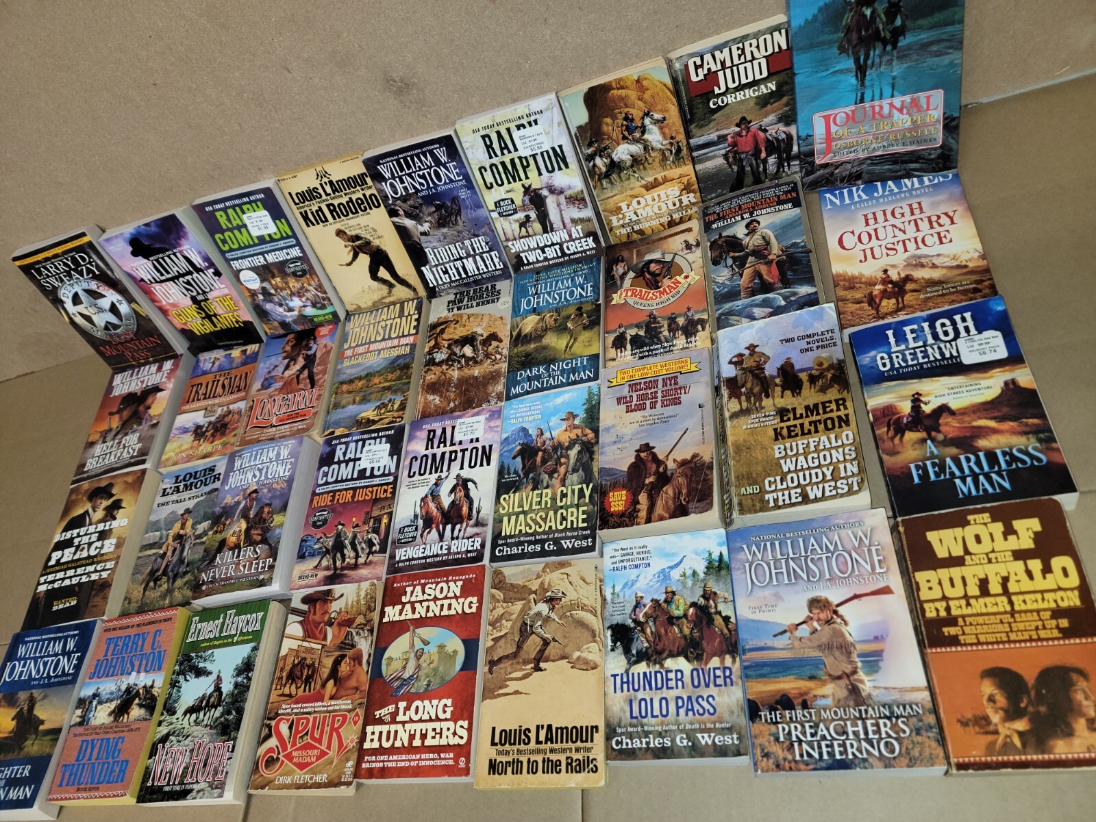 Lot of 10 Zane Grey Louis L’amour Western Paperback Fiction Books MIX UNSORTED