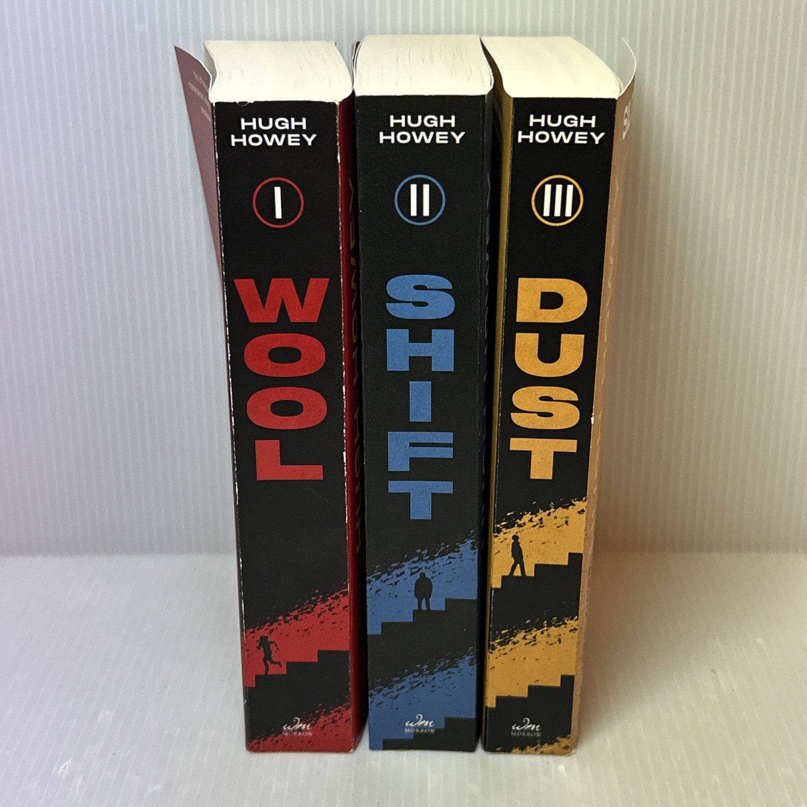 The Silo Trilogy: Wool, Shift & Dust by Hugh Howey, Paperback Sci-fi Book Series