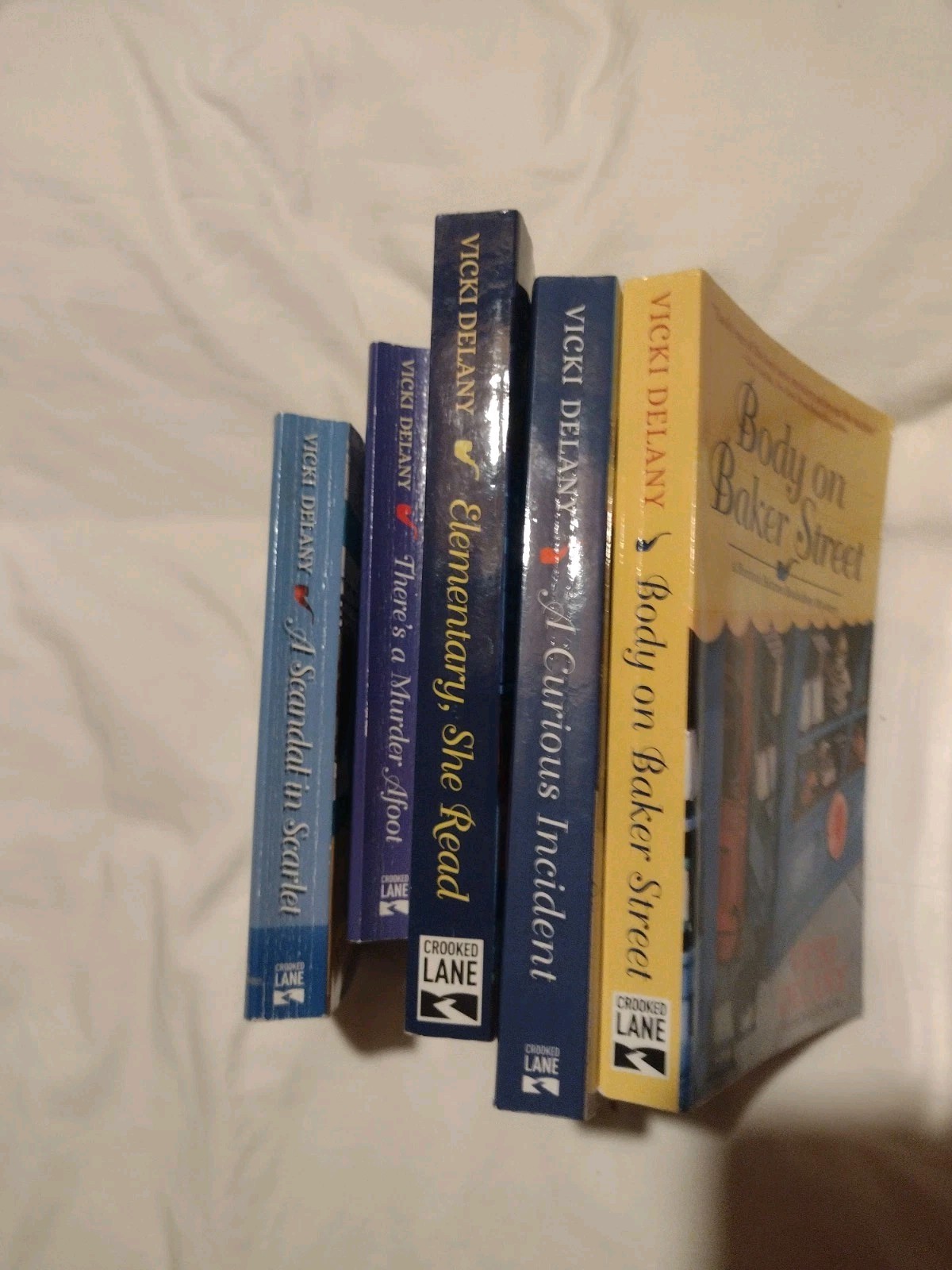 Lot of 5 Sherlock Holmes Bookshop books by Vicki Delany